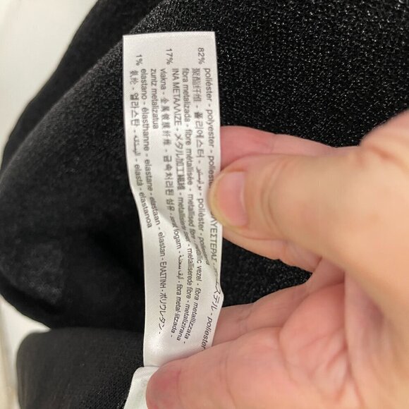 ZARA Black Turtleneck Mini Dress Size XL casual comfort everyday - Picture 4 of 4